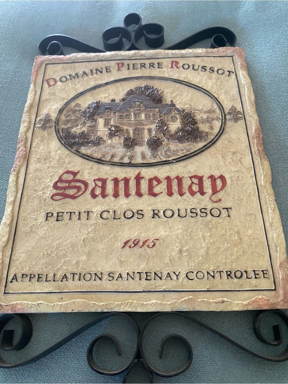10x6”Pamela Gladding Santeny Winery Cafe Kitchen Bar Wall Hanging